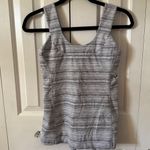 Lululemon grey striped scoop neck tank top with built in bra size 6 Photo 5