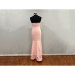 Likely  Nia Pink Mermaid Cross Halter Gown Sz 4 Photo 3