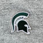 NCAA Michigan State Spartans Women's Cropped Crewneck Fleece Sweatshirt Grey, M Gray Size M Photo 2