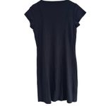 Horny Toad Cap Sleeve Shift Dress Flexcel Size Medium M Dark Gray/Black V-neck Photo 1