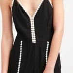 Tea & Cup Black & White Pom Pom Romper Size M Photo 0