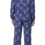 Harry Potter The Wizarding World Of Blue Hogwarts Two Piece PJ Jogger Set Sz.M Photo 1