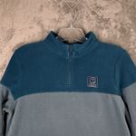 Ivory Ella  Shirt‎ Womens Medium Blue Colorblock Quarter Zip Workout Athleisure Photo 5