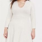 Torrid  Oatmeal Criss Cross Dress - Size 3 (22/24) Photo 1