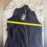 ALLSAINTS NWT  Jayda V Neck Sleeveless Zip Front Black Silk Dress Sz M Photo 6