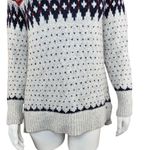 American Eagle  Outfitters Womens Medium Gray Wool Blend Sweater Heart Design Photo 2