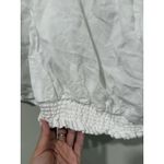 Cloth & Stone Anthropologie Square-Neck Smocked White Blouse Size Medium 2412 Photo 6