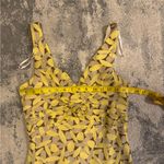 D.J. Summers Yellow Floral Sleeveless Dress Size 6 Photo 3