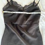 Lulus My Desire Black Lace Slip Dress Medium – Satin LBD, Cocktail, Date Night Photo 7