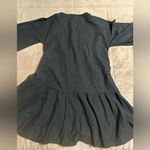 ASOS  Black Cotton Wrap Dress Short Size 4 Photo 1