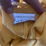 Urban Outfitters  Tie Back Romper Yellow White Embroidered Polkadot Medium Photo 5