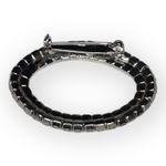 American Vintage Vintage Glam Faux Crystal 2" Oval Brooch | Costume Jewelry Statement Pin Photo 4