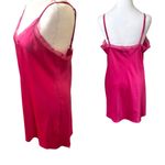 90'S STYLE Y2K AESTHETIC BARBIE PINK LACE TRIM SLIP NIGHTIE DRESS MEDIUM INC Photo 3