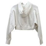 ZARA Ivory White Knit Cropped Hoodie Sweater Size S Photo 2