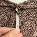 Free People  Easy Cable Knit V-Neck Oversized Sweater Size Medium Photo 2