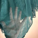 Torrid ladies dark green babydoll chiffon sheer blouse size 3x festival cute Photo 4