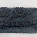 Stunning Vintage Beaded Black Clutch Bag Prom Wedding Ball Made in‎ Hong Kong Photo 4