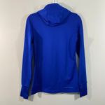 Under Armour  Women Blue Fitted Cold Gear Long Sleeve Pullover Hoodie Size S Photo 7