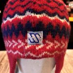 Vintage Murray Merkley Handmade Wool Earflap Hat Red Fair Isle Pom Pom Photo 4
