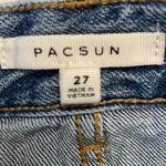 PacSun  Floral Embroidered Festival Western Beach Denim Skirt Photo 5