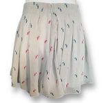 BCBGeneration Skirt Grey Box Pleated Moonstone Combo Parrot Animal Print Flowy Photo 4