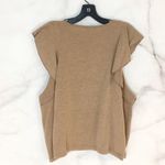 ZARA ✨HP✨ Camel Ruffle Open Shoulder Sweater✨ Photo 6
