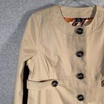 Babystyle Maternity Khaki Trench Coat Jacket Size S NWT Tan Photo 2