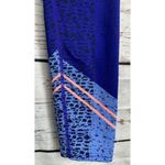 Athleta  Asym Camo Sonar Compression Leggings Electric Blue Workout Crop Pants XS Photo 2