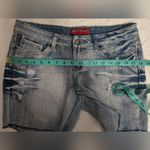 Red Rivet Y2K  Mid Rise Denim Shorts Junior 7 Light Wash Photo 7