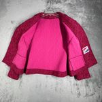 Kensington Blazer Jacket Womens Large Pink Retro Mod Feminine Vintage Statement Photo 3
