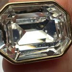 Rhinestone Gold Tone Clip On Blue / Clear Mix For Party Earrings Lot Of 2 Photo 3