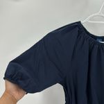 Old Navy Waist-Defined Puff-Sleeve Cotton-Poplin Side-Cutout Mini Dress size XS Photo 5