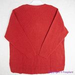 Madewell NEW Plus Asherton Waffle Henley Sweater in red, 2X Photo 10