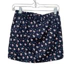 Jack Wills  Floral Button Front Mini Skirt Blue Size 2 Photo 3