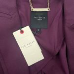 Ted Baker  Kclara Relax Fit Blazer Jacket Patch Pocket Purple Size 3/ 8 Photo 10