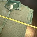 Baltic Born  Jaye washed green button up top NWT Photo 4