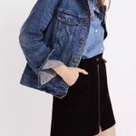 Madewell Denim Utility Zip Skirt in Black Frost Photo 2