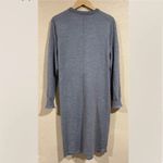 Proenza Schouler NWT NEW Gray Tie Front Long Sleeve Merino Wool Sweater Dress Photo 4