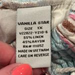 Vanilla Star Jeans 🌺VANELLA STAR LINEN BLEND STRIPPED BOHO WIDE LEG PANTS SIZE XL🌺 Photo 6