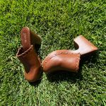 Jore Vintage y2k  Light Brown Leather Heeled Clogs 🔥 Photo 3