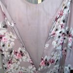 Parker Blush Pink Cherry Blossom Asymmetrical Dress Size Medium Photo 5