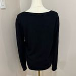 Hilary Radley  Black 100% Cashmere sweater Medium Photo 2