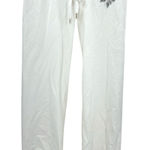 Bebe Y2K American VINTAGE XS White Butterfly Rhinestone Capri Sweatpant Joggers Photo 0