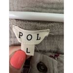 POL  Anthropologie Plaid L Gray  Wash Short Sleeve Thermal Tunic Top Shirt peplum Photo 5