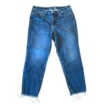Old Navy  high rise OG straight raw hem jeans size 16 Photo 1