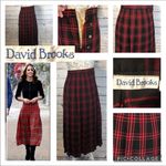 Brooks Vintage David wool plaid skirt
Beautiful pleated skirt in black & red Photo 1