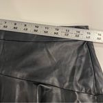 Entro  Faux Leather Pleated Mini Skort Size M Side Zip Preppy Biker Skater Y2K Photo 6