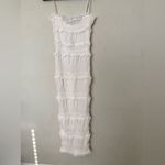 House Of CB  'Solana' Ivory Sequin Pleat Maxi Dress white NWOT size Small Photo 4