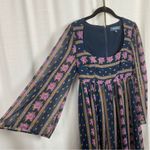 Modcloth  Blue&Purple Floral Sweet Sixties Retro Babydoll Dress Sz.0 Photo 9