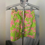 Lilly Pulitzer  size‎ 2 green with pink palm trees shorts-B12 Photo 6